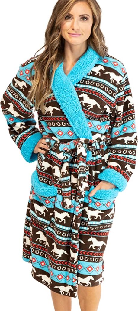 Horse Fair Isle Ultra-Cozy Bathrobes