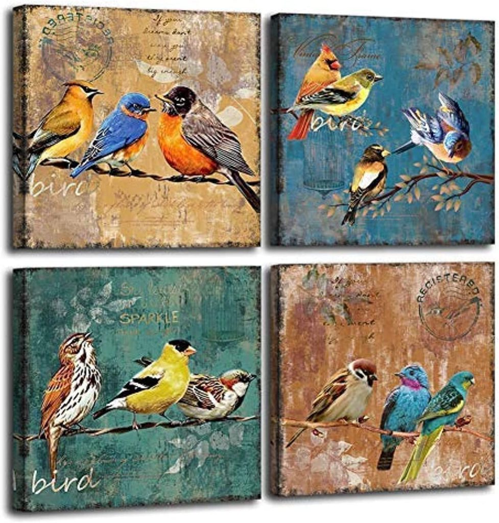 Artwork Vintage Theme  Gifts for birds lover